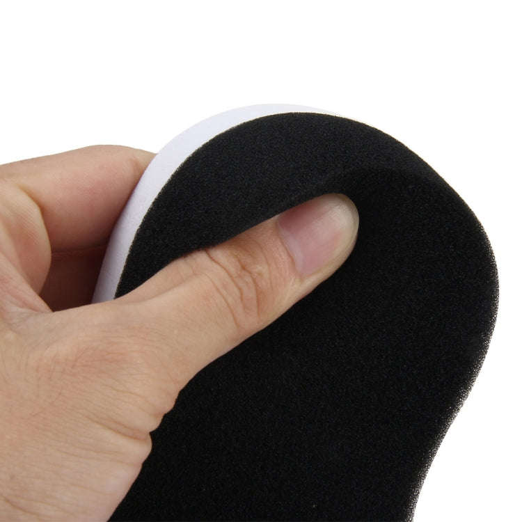 Car Wax Sponge 8- Word Shape Sponge High-density Waxing Sponge(Black)