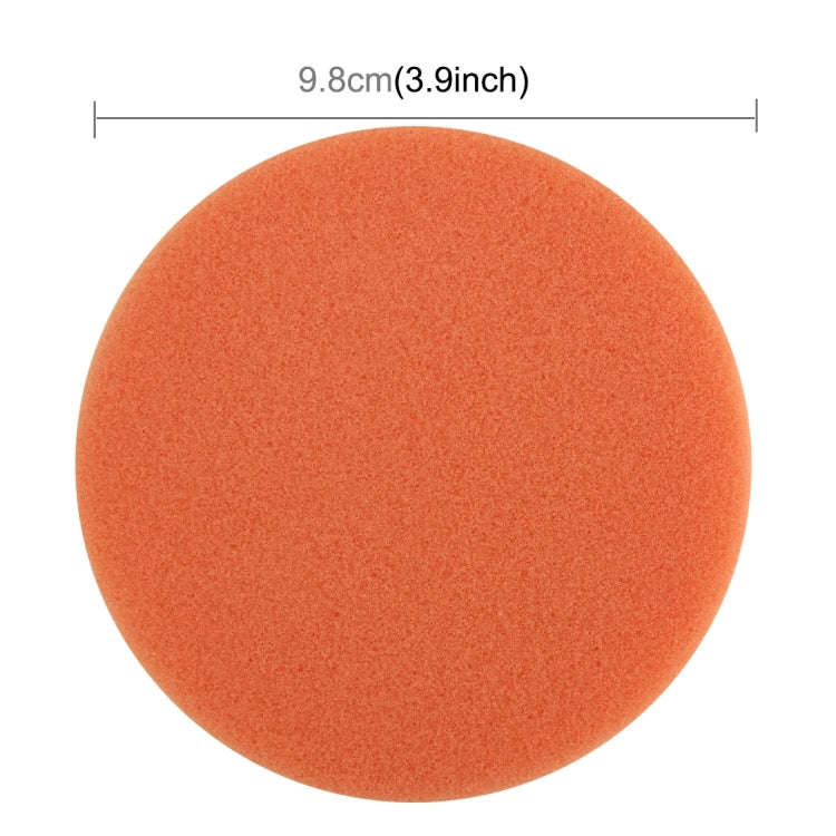 12 PCS Car Wax Sponge Round Sponge High-density Sponge,Size:9.8*9.8cm