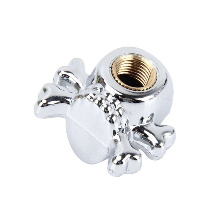 4 PCS Universal Skull Shape Gas Cap Mouthpiece Cover Gas Cap Tire Cap Car Motor Bicycle Tire Valv...