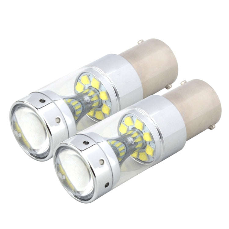 2 PCS 1156 60W 1200 LM 6000K Car Auto Brake Lights Turn Light Backup Light with 12 XB-D Lamps, DC...