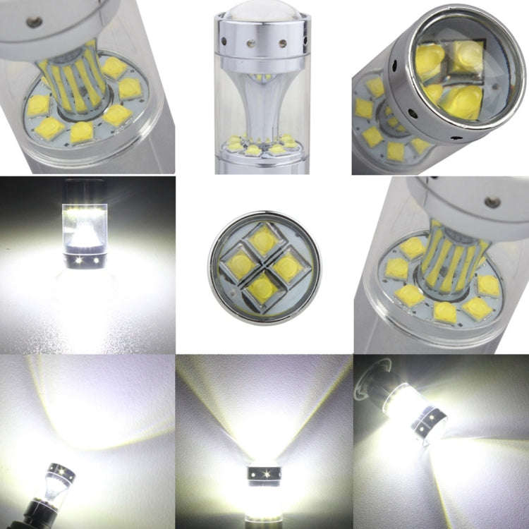 2 PCS 1157/BAY15D 60W Car Auto Brake Light with 12 XB-D Lamps, DC 12V(White Light)