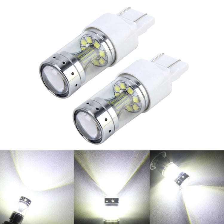 2 PCS 7443 60W Car Auto Brake Light with 12 XB-D Lamps, DC 12V(White Light)