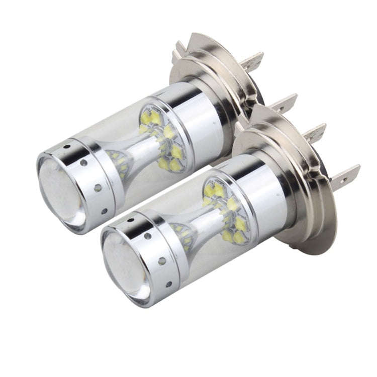 2 PCS H7 60W 1200 LM 6000K Car Fog Lights with 12 XB-D LED Lamps, DC 12V (White Light)