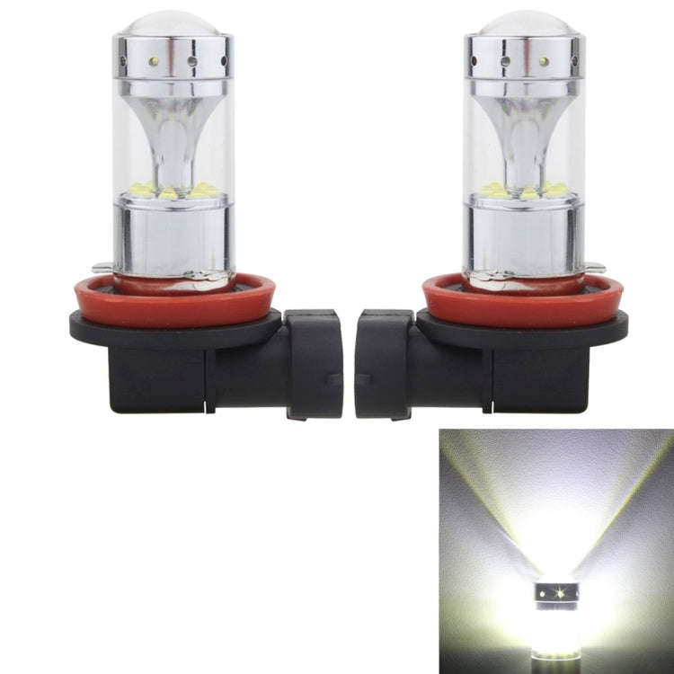 2 PCS H8/H11 60W 1200 LM 6000K Car Fog Lights with 12 XB-D LED Lamps, DC 12V (White Light)