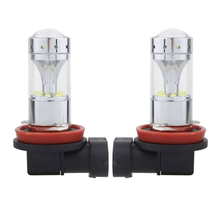 2 PCS H8/H11 60W 1200 LM 6000K Car Fog Lights with 12 XB-D LED Lamps, DC 12V (White Light)