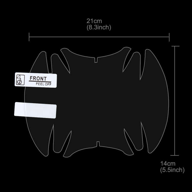 4 PCS Car Auto OPVC Door Bowl Handle Anti-scratch Protective Film for Honda