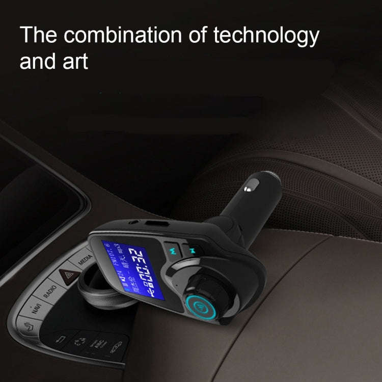 T11 Bluetooth FM Transmitter Car MP3 Player with LED Display, Support Double USB Charge & Handsfr...