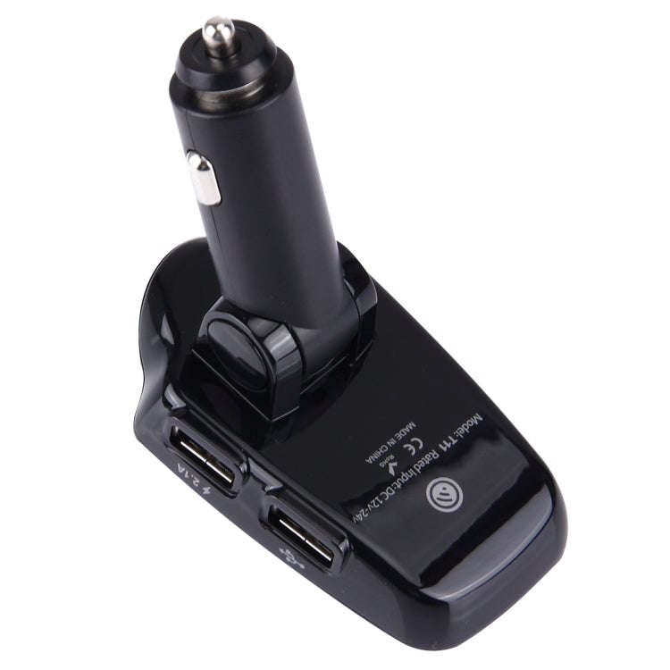 T11 Bluetooth FM Transmitter Car MP3 Player with LED Display, Support Double USB Charge & Handsfr...