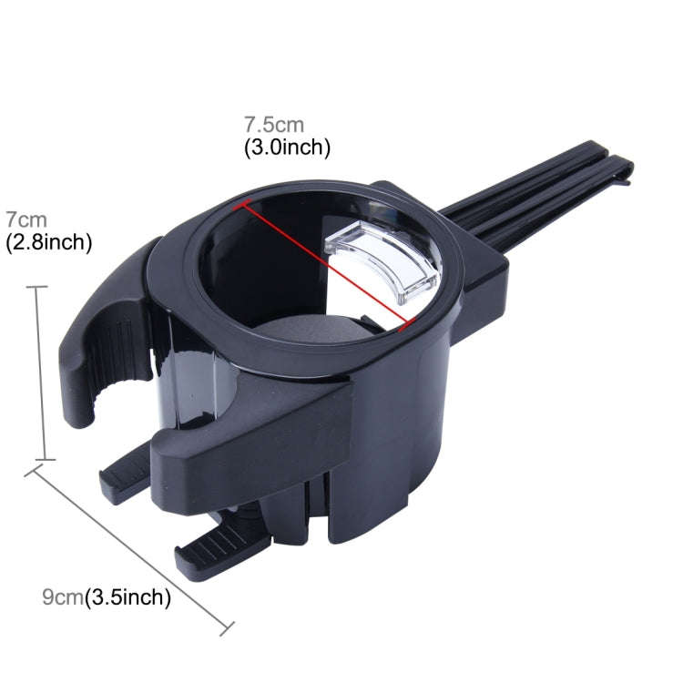 SHUNWEI SD-1027 Car Auto Multi-functional ABS Air Vent Drink Holder Bottle Cup Holder Phone Holde...