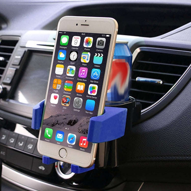 SHUNWEI SD-1027 Car Auto Multi-functional ABS Air Vent Drink Holder Bottle Cup Holder Phone Holde...