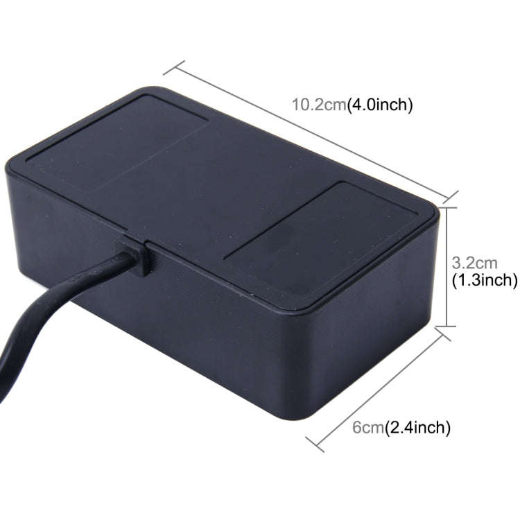 BEAUTY-CAR B-085 ABS Shell 120W 3 Sockets Car Cigarette Lighter Car Charger with 3.4A Dual USB Po...