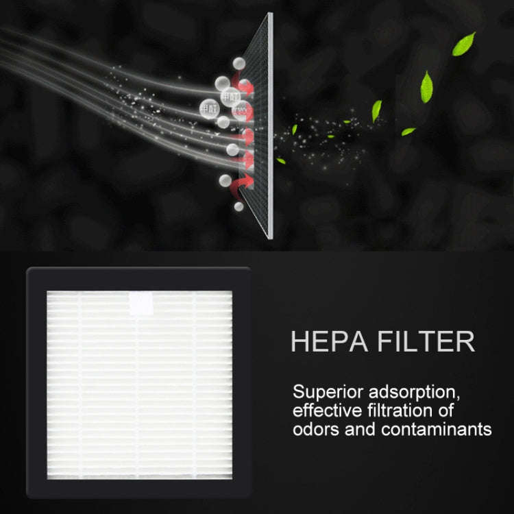 XJ-002 Car / Household Smart Touch Control Air Purifier Negative Ions Air Cleaner(Black)