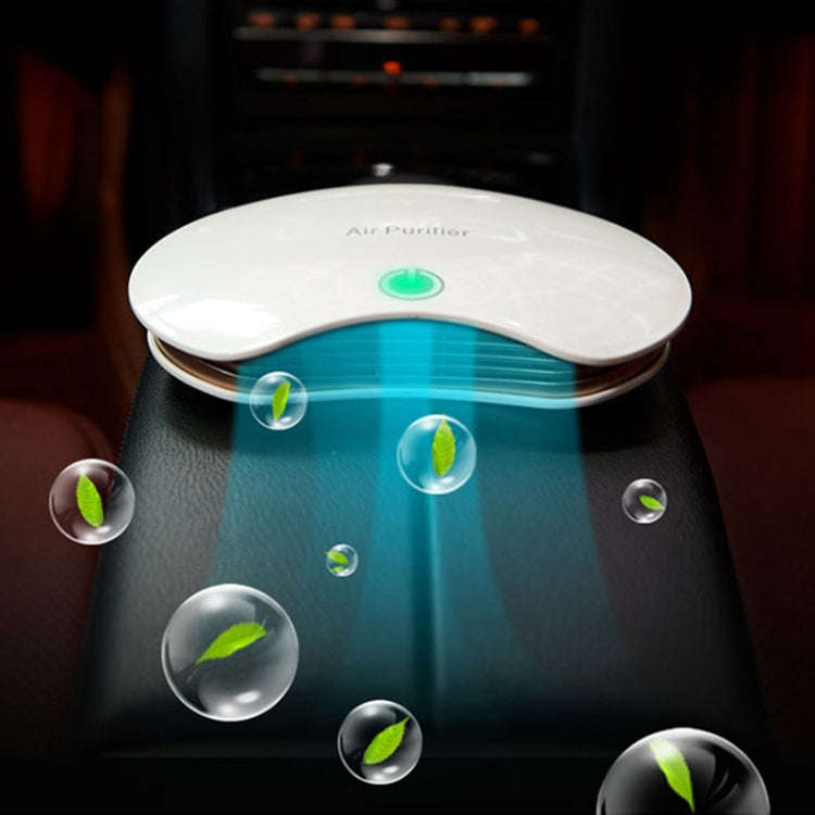 BL-001 Car / Household Smart Touch Control Air Purifier Negative Ions Air Cleaner(White)