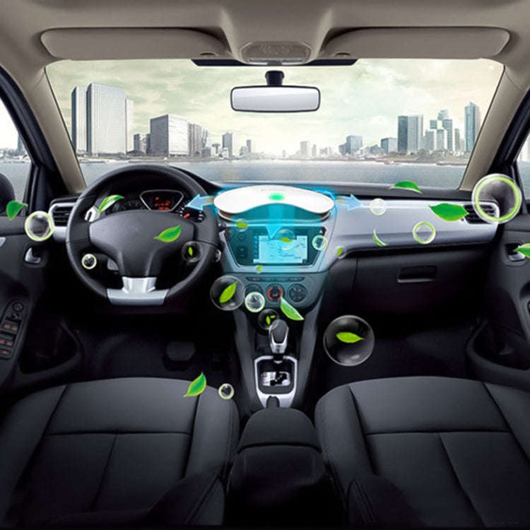 BL-001 Car / Household Smart Touch Control Air Purifier Negative Ions Air Cleaner(White)