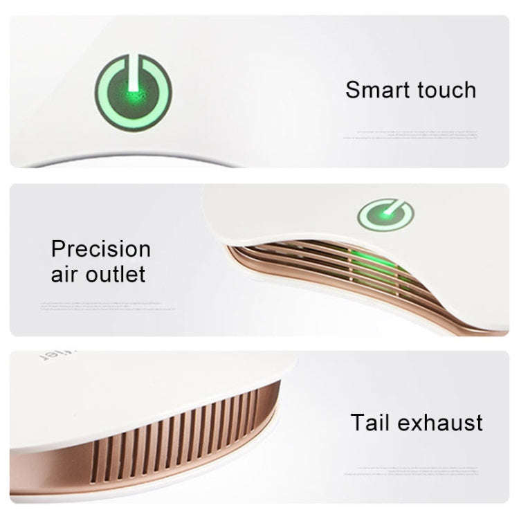 BL-001 Car / Household Smart Touch Control Air Purifier Negative Ions Air Cleaner(White)