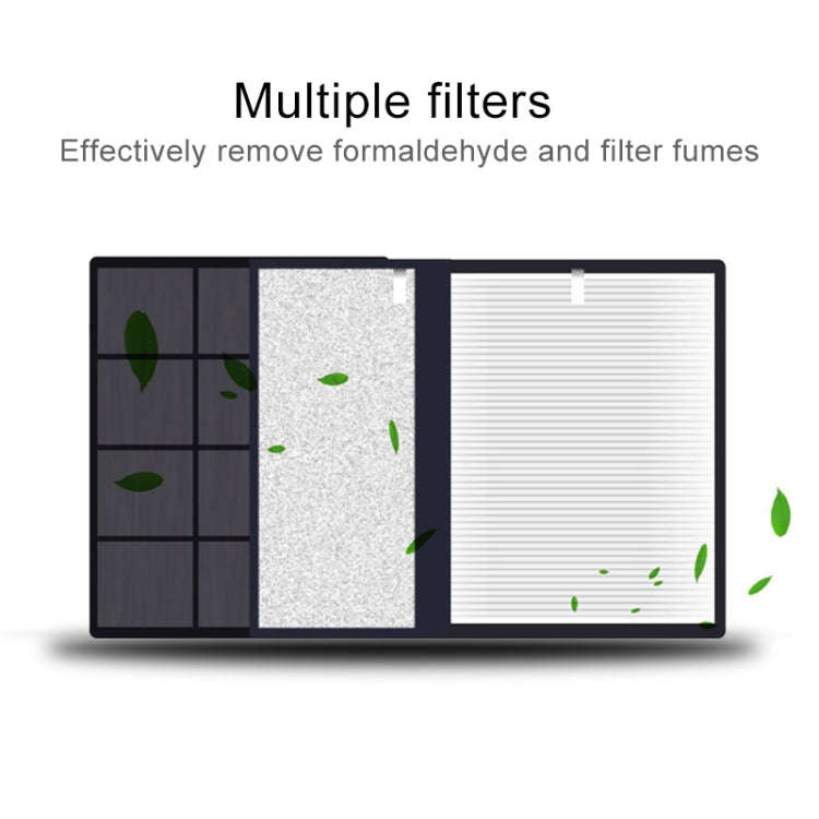 MC-CZ001 Car / Household Smart Touch Control Air Purifier Negative Ions Air Cleaner(White)