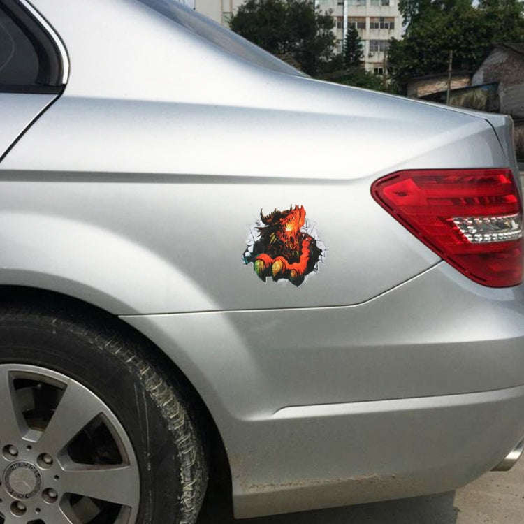 Exaggerated Effection 3D Characteristic Digital Simulation Car Paper Sticker