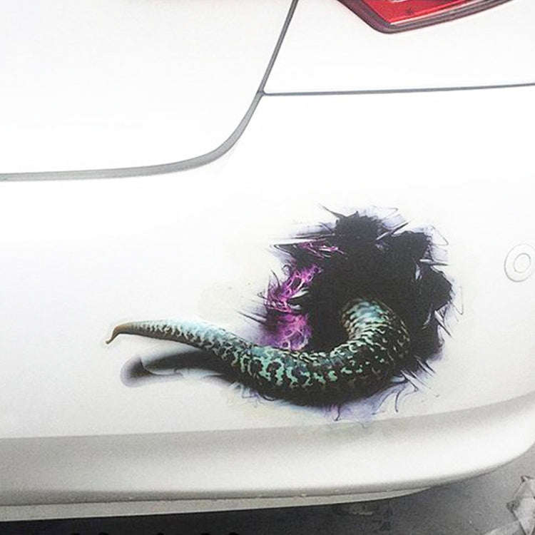 Cartoon Monsters Style 3D Characteristic Digital Simulation Car Paper Sticker