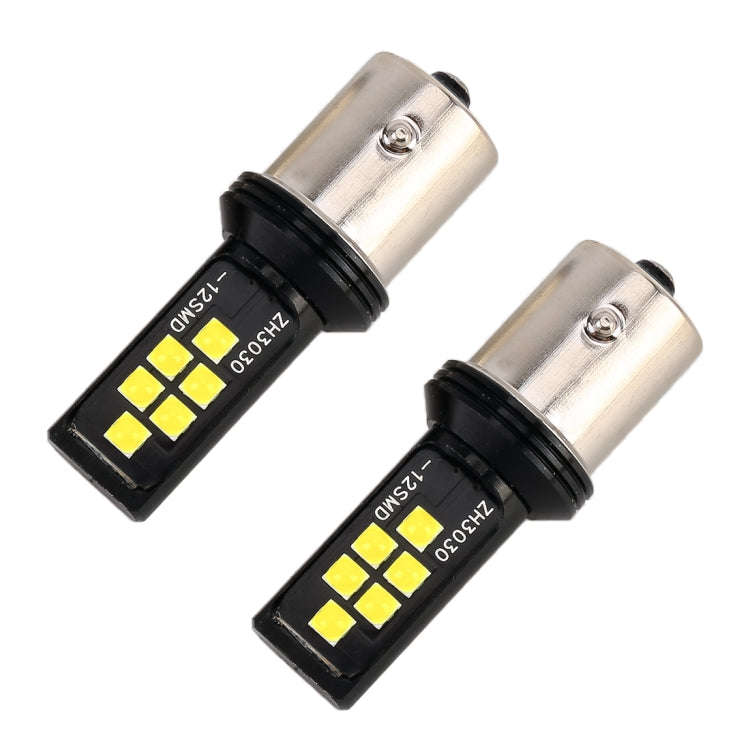 2 PCS 1156 DC9-16V / 3.5W Car Auto Turn Lights 12LEDs SMD-ZH3030 Lamps, with Constant Current(Whi...