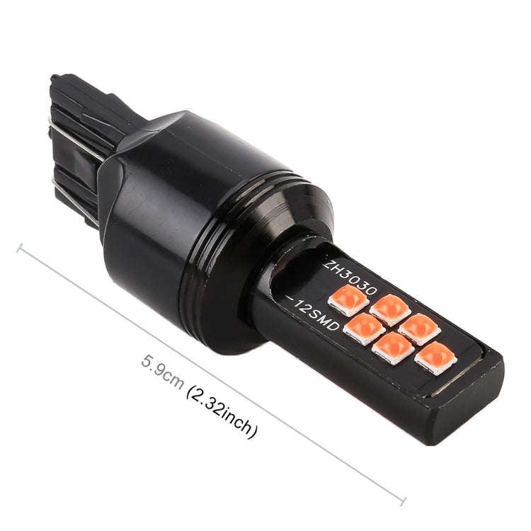 2 PCS 7443 DC9-16V / 3.5W Car Auto Brake Lights 12LEDs SMD-ZH3030 Lamps, with Constant Current(Re...