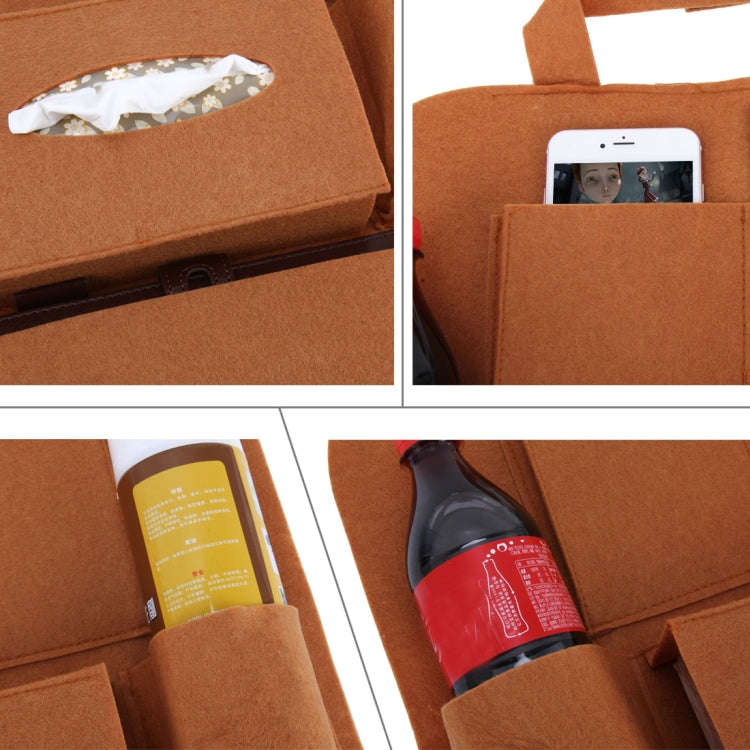 KANEED Auto Car Backseat Organizer Multi-Pocket Travel Storage Bag for Sunglass Phone Tissue Beve...