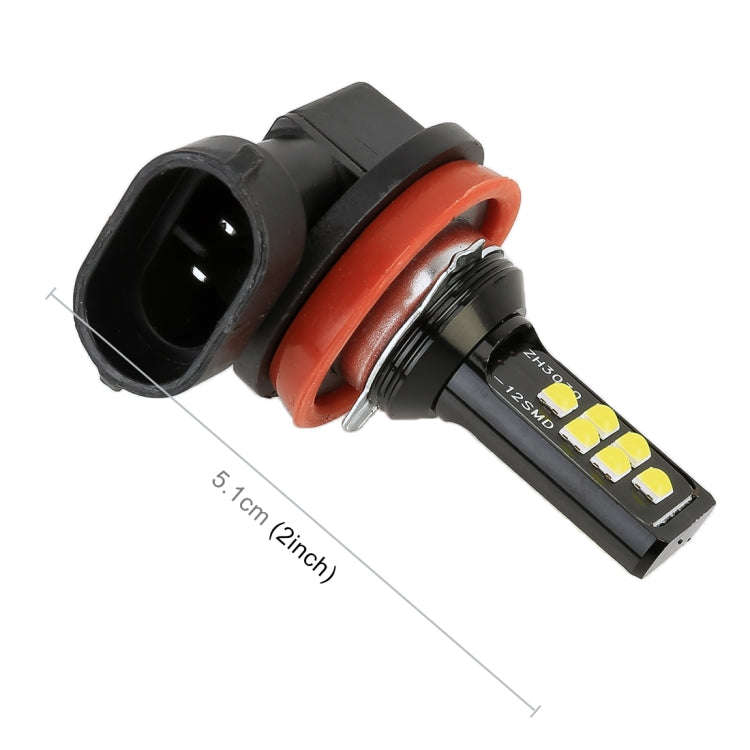2 PCS H11 DC9-16V / 3.5W / 6000K / 320LM Car Auto Fog Light 12LEDs SMD-ZH3030 Lamps, with Constan...