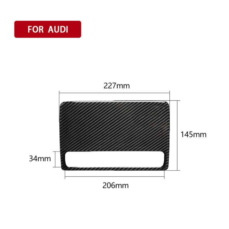 Car Carbon Fiber Navigation Decorative Panel for Audi A3 2014-2018