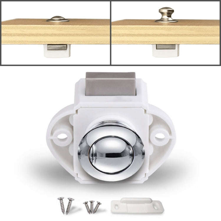 Press Type Drawer Cabinet Catch Latch Release Cupboard Door Stop Drawer Cabinet Locker for RV / Y...
