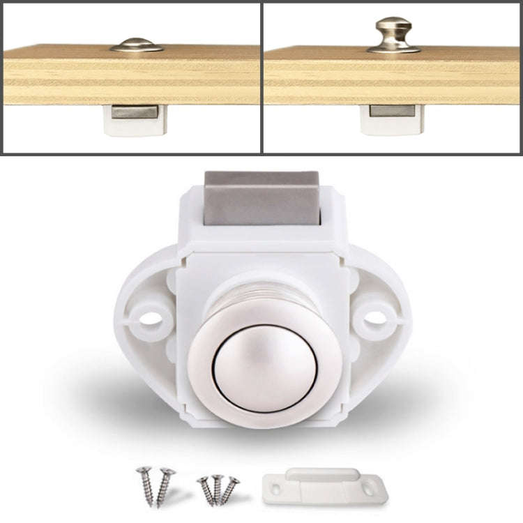 Press Type Drawer Cabinet Catch Latch Release Cupboard Door Stop Drawer Cabinet Locker for RV / Y...