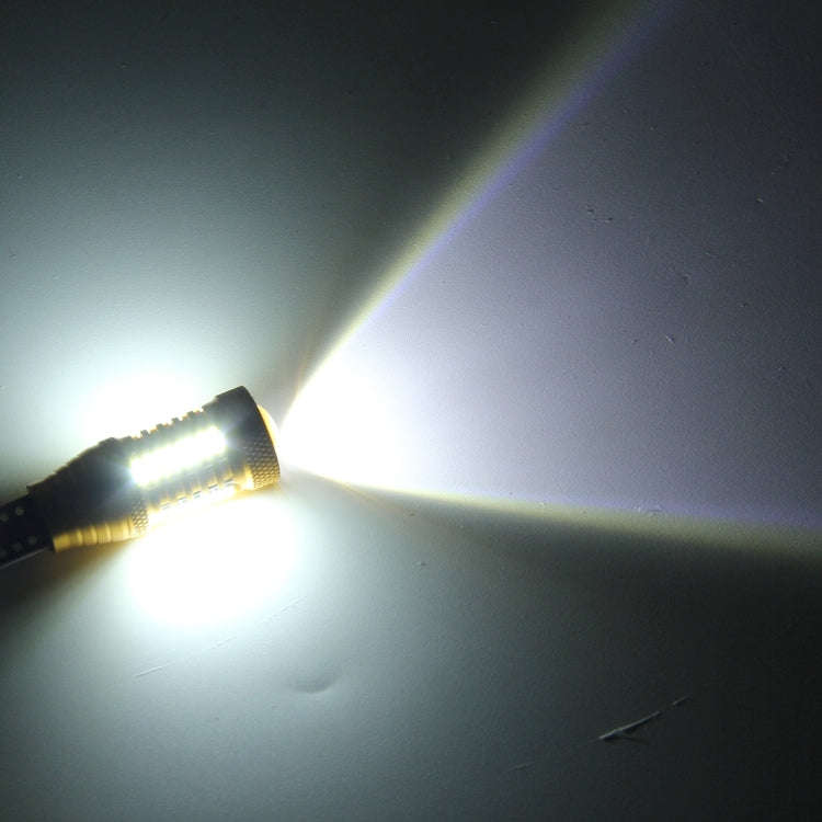 2 PCS  T15-4014-32SMD + 1 5W 650LM White Light LED Decode Car Clearance Lights Lamp, DC12VGold