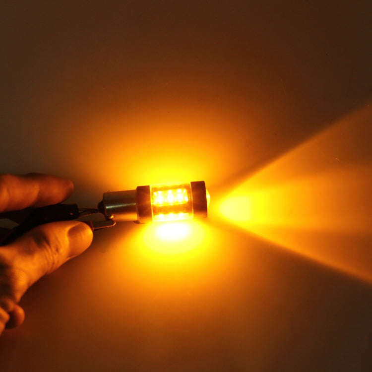 1156/BA15S 80W 1000 LM Car Auto Turn Light  Backup Light with 16  Lamps, DC 12-24V(Yellow Light)