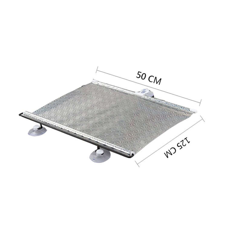 Foldable Car Insulation Curtain, Size: 125 x 50cm(Silver)