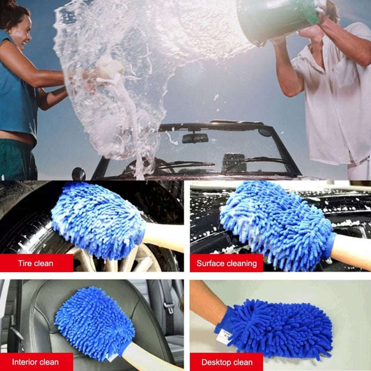 KANEED Microfiber Dusting Mitt Car Window Washing Home Cleaning Cloth Duster Towel Gloves (Random...