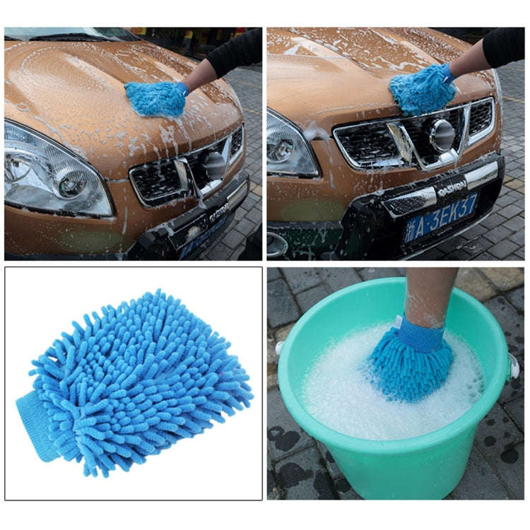 KANEED Microfiber Dusting Mitt Car Window Washing Home Cleaning Cloth Duster Towel Gloves (Random...