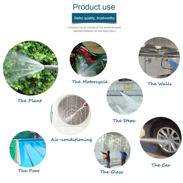 KANEED High Pressure Pure Copper Hose Nozzle Sprayer for Car Washing Garden/Lawn Watering Room/De...