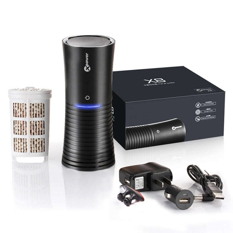XPower X8 Car MAF Nano Air Purifier Negative Ions Air Cleaner