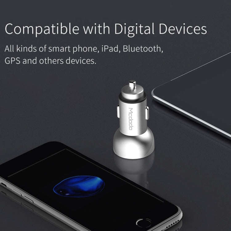 Mcdodo CC-3871 2-Ports USB LED Smart Digital Display Car Charger, For iPhone, iPad, Samsung, HTC,...
