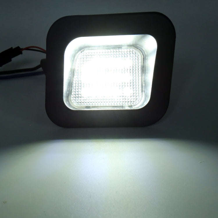 2 PCS DC12V / 2W / 6000K / 120LM Car LED License Plate Light 18LEDs SMD-3528 Lamps for Dodge, Whi...