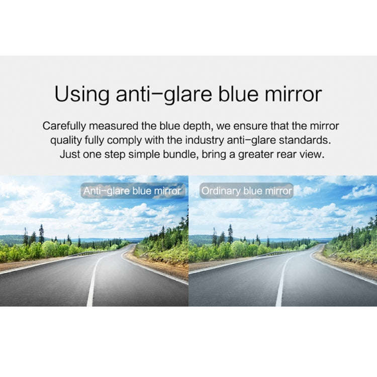 V100 7 inch LCD Touch Screen Rear View Mirror Car Recorder with Separate Camera, 170 Degree Wide ...