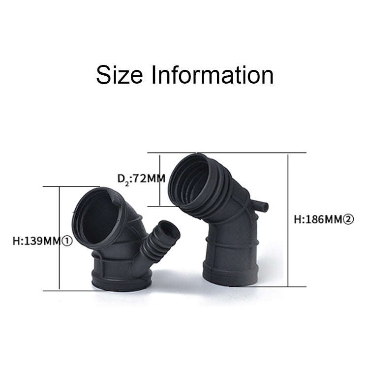 A1233 Fuel Connector Air Intake Boot 13541705209 + Throttle Connection Air Hose 13541438759 for B...