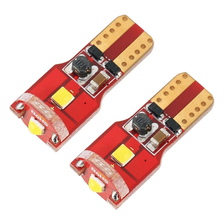 2 PCS T10 / W5W / 168 / 194 DC12V / 1.6W / 6000K / 130LM 3LEDs SMD-3030 Car Red Board Clearance L...