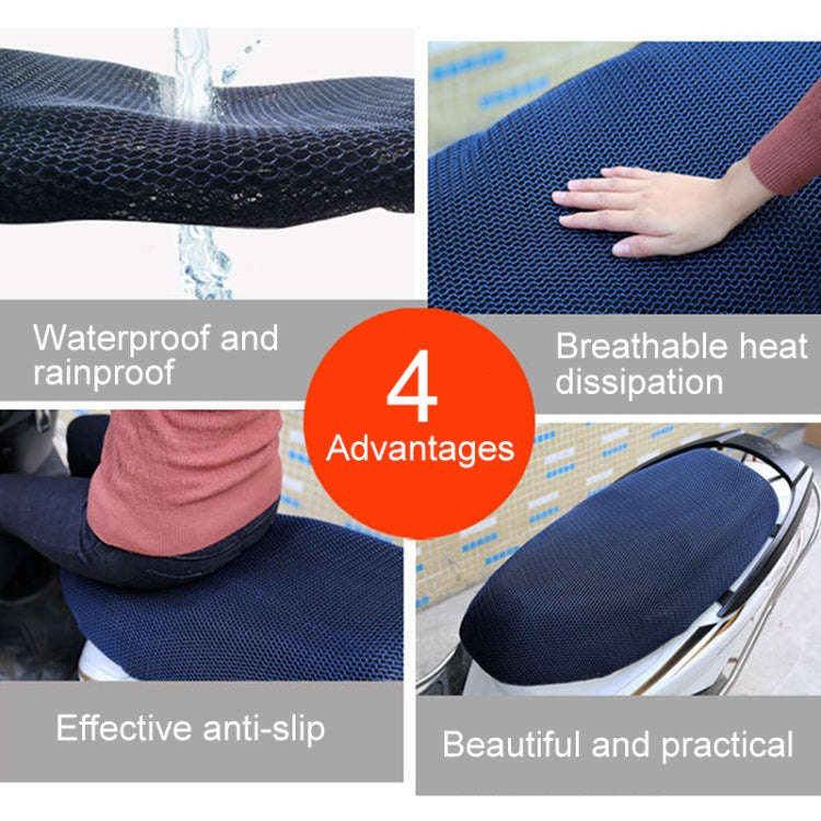 Waterproof Motorcycle Sun Protection Heat Insulation Seat Cover Prevent Bask In Seat Scooter Cush...