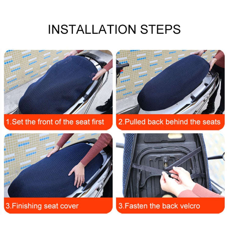 Waterproof Motorcycle Sun Protection Heat Insulation Seat Cover Prevent Bask In Seat Scooter Cush...