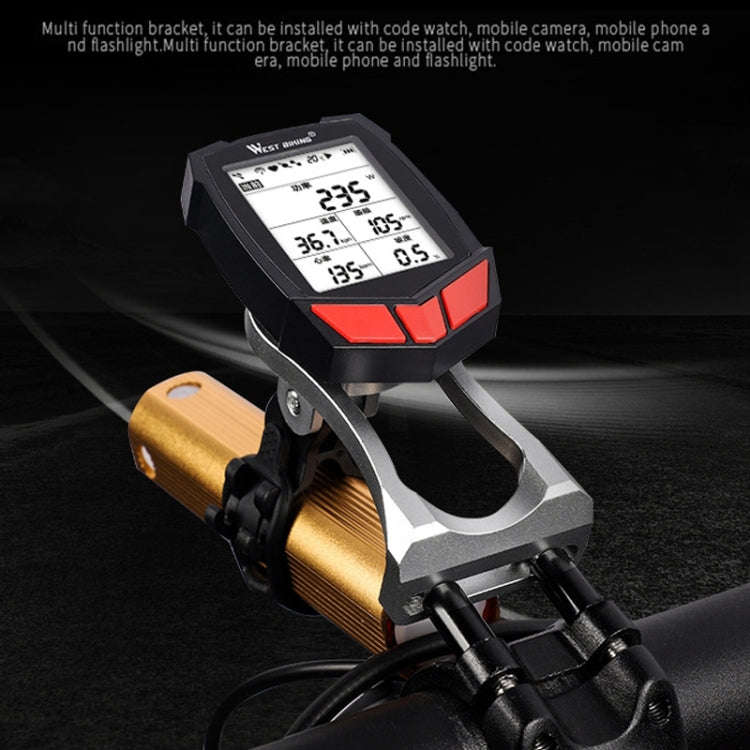 Mountain Bike Code Table Seat Bicycle Extension Bracket Light Stand(Red)