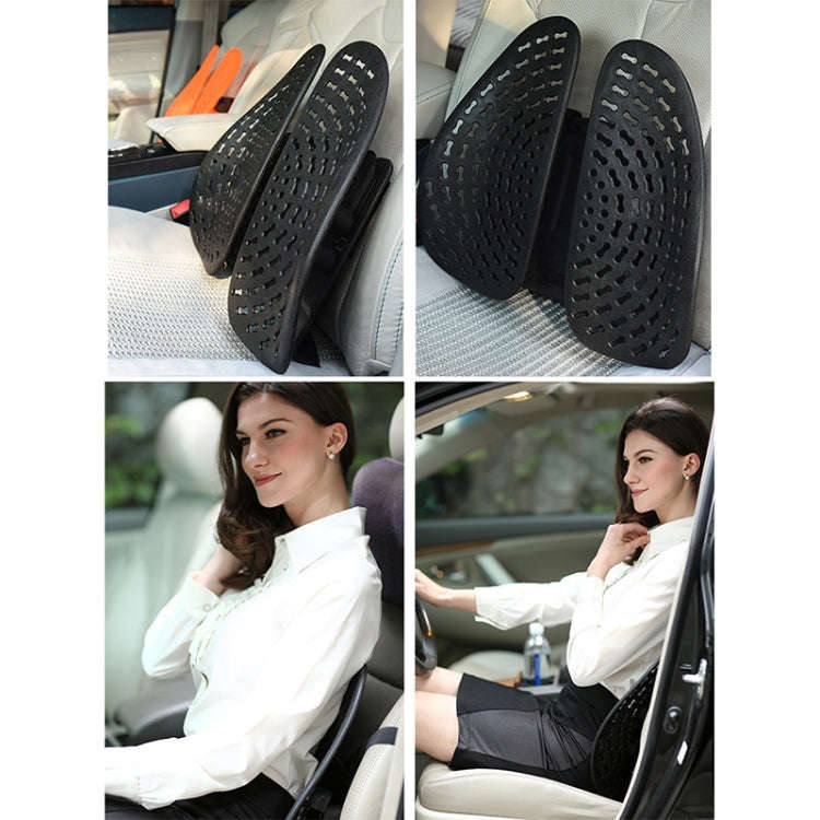Car Lumbar Support Office Seat Belt Backrest Double Cushion Car Home Massage Lumbar Ice Silk Pill...