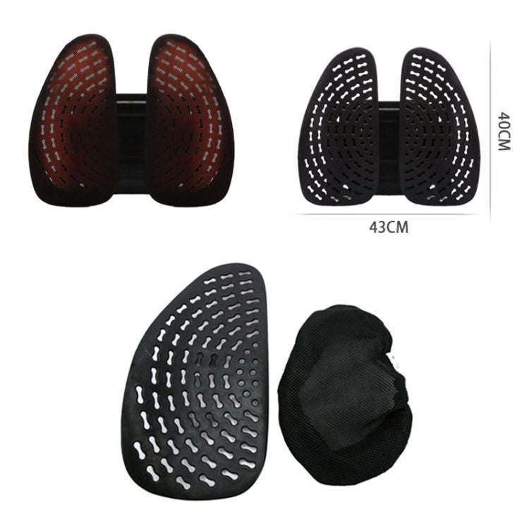Car Lumbar Support Office Seat Belt Backrest Double Cushion Car Home Massage Lumbar Ice Silk Pill...