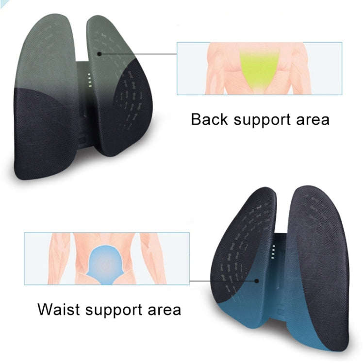 Car Lumbar Support Office Seat Belt Backrest Double Cushion Car Home Massage Lumbar Ice Silk Pill...