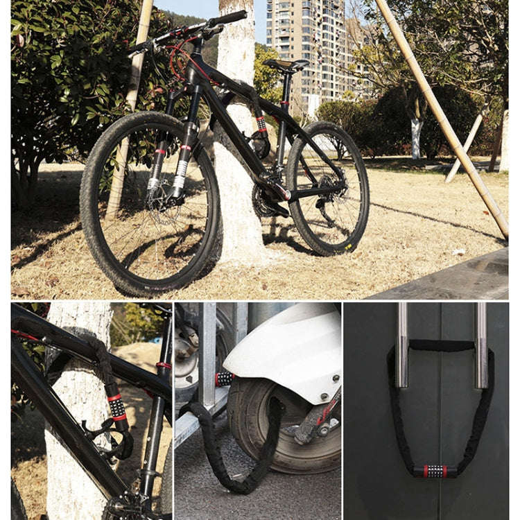 Motorcycles / Bicycle Chain Lock 5 Digit Password Anti-theft Password Lock, Length: 0.9m