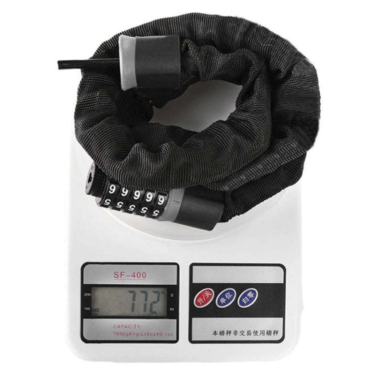 Motorcycles / Bicycle Chain Lock 5 Digit Password Anti-theft Password Lock, Length: 0.9m