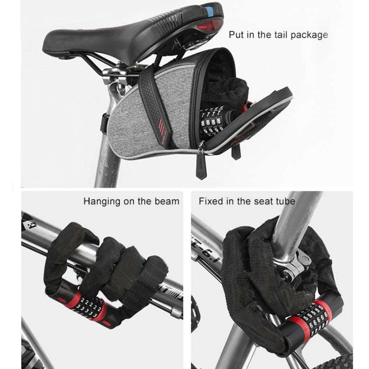 Motorcycles / Bicycle Chain Lock 5 Digit Password Anti-theft Password Lock, Length: 0.9m